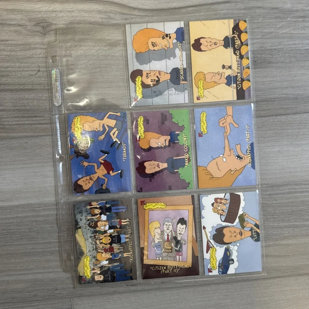 1994 Fleer‎ Ultra Beavis And Butthead Card Lot Of 149 In Plastic Sleeves